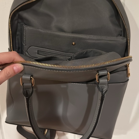 Gray Backpack/Crossbody Feature - Picture 2 of 3